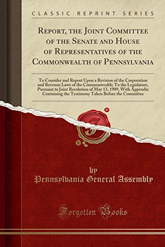 Report of the minority of the joint committee of the legislature of pennsylvania. - Guide du routard ile de re.