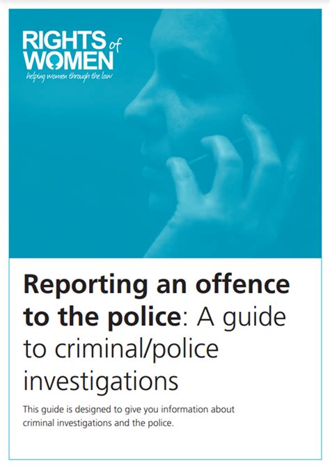 Reporting an offence to the police - Rights of Women