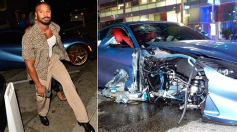 Reports: Actor Michael B. Jordan crashes his Ferrari in Hollywood