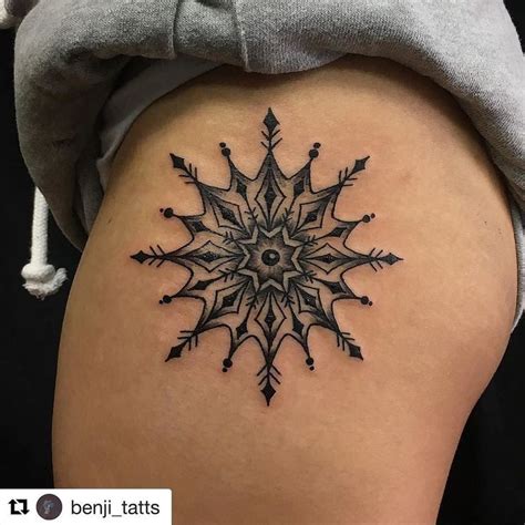 Repost benji_tatts with repostapp Snowflake mandala for wei!