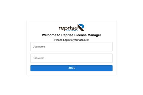Reprise license server administration default password.  The first time you access...