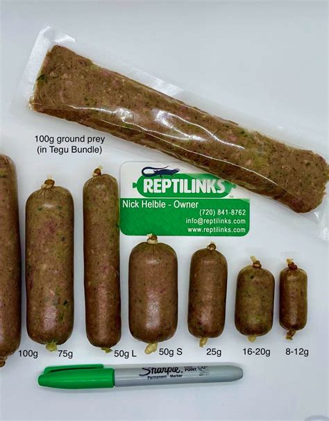 Reptilinks - Insect & Rabbit. $38.99 USD. Link Size. Mix 1-dozen quail eggs directly into the links? (+$4.80) Quantity. Ingredients: blend of insects (hisser roaches, crickets, superworms) and rabbit (Ohio raised New Zealand white or California white breed, includes entire carcass). 100% natural collagen casing.