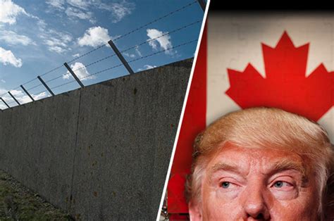 Republican presidential hopeful wants to build a wall along the Canada-U.S. border