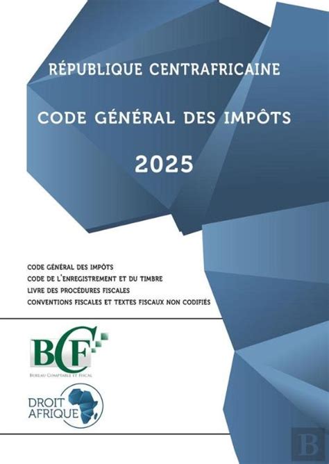 Republique Centrafricaine Code General Des Impots