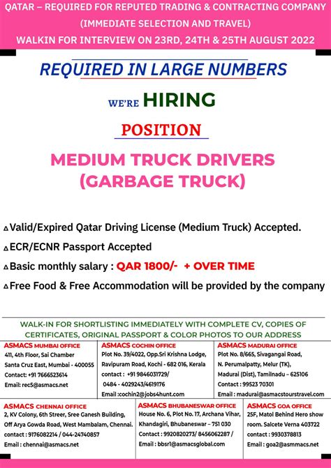 Reputed Trading & Contracting co Jobs for Qatar