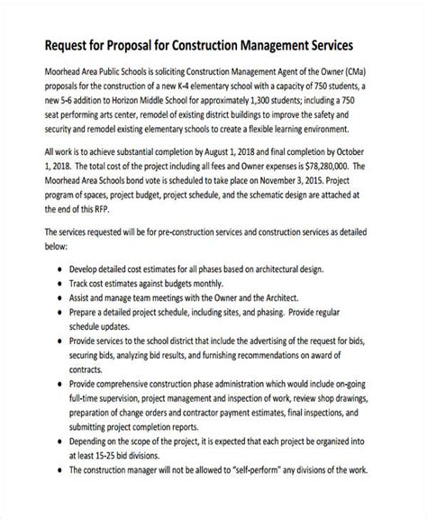Request For Proposal 37+ Examples, Format, Pdf Examples