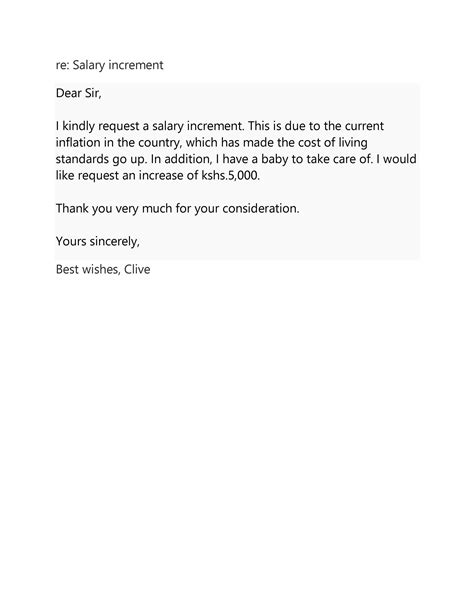 Request For Raise Letter Template Sample Design Layout Templates