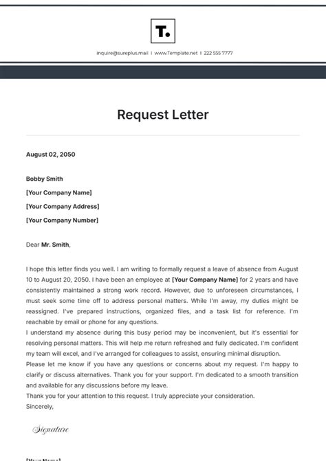 Request Form Letter at webemaniblog Blog