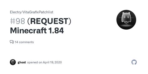 Request Minecraft 1 84 Issue 98 Electry Vitagrafixpatchlist Github