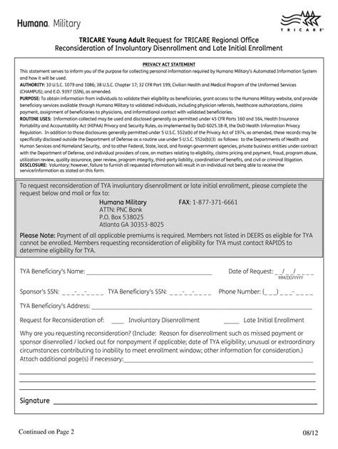Request Tricare Reconsideration 20152024 Form Fill Out and Sign