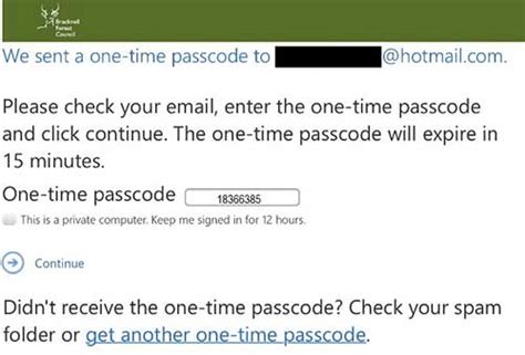 Request a One Time Passcode - GOV.UK