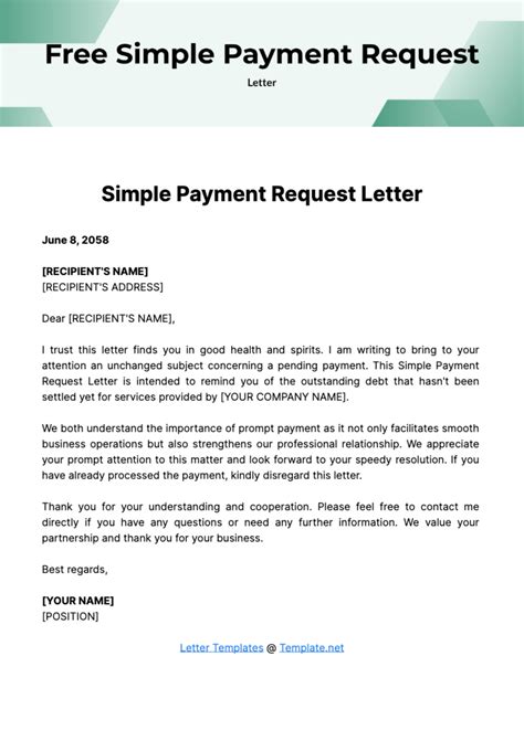 Request for payment sample.  We appreciate the opport To make it simple, we're sharing fiv...