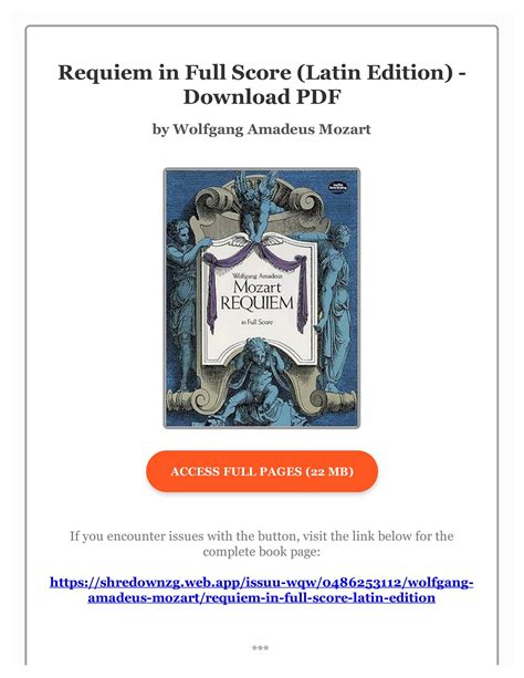Requiem Latin Edition