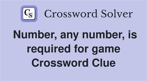 Required Game Payment - Crossword Clue Answers - Crossword …