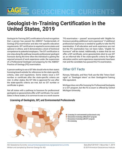Requirements for geology. Application Process for taking the ASBOG Examination (s)-. Note: ASBOG does not communicate directly with candidates. The protocol is as follows: Candidate completes application form (provided by the State Board) and submits this form along with application fee to their respective Boards. The Board then approves or denies the Candidate to sit ... 