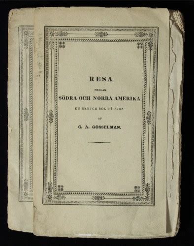 Resa mellan södra och norra amerika: en sketch bok pă sjön. - Mercruiser 454 bravo 1 manuale del proprietario.
