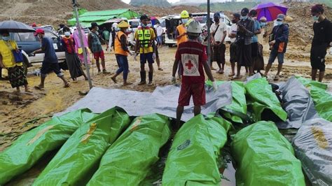 Rescuers recover 33 bodies from a landslide at a Myanmar jade mine, with 3 people still missing