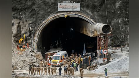 Rescuers successfully drill through to trapped men in Himalayan tunnel in breakthrough for perilous operation