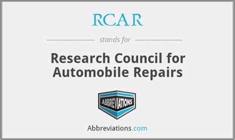 Research Council for Automobile Repairs - Wikipedia