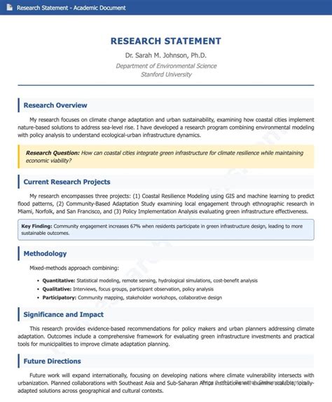 Research General Use Statement