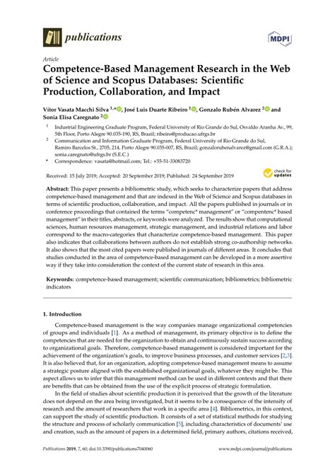 Research In Competence Based Management
