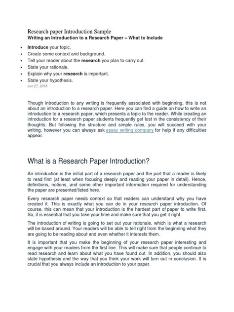 Research Paper Introduction Sample PDF Recidivism Essays