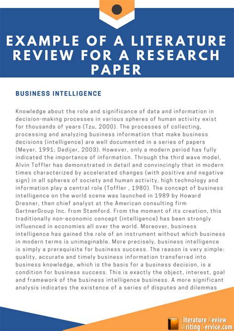 Research Paper Literature Review Example