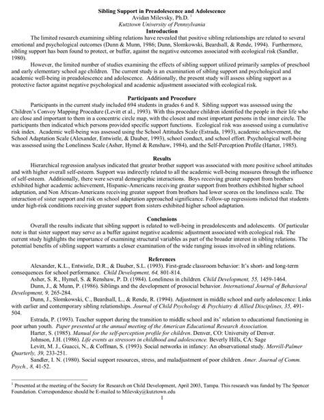 Research about relationships.  However, the limited number of studies prior...