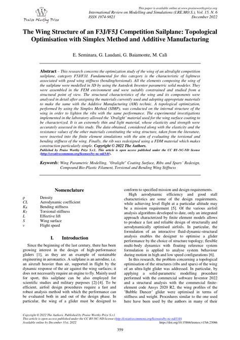 Research and Development in Sailplane Manufacturing