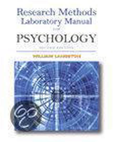 Research methods laboratory manual for psychology 3rd edition. - Der wanderfalke an werra und meissner.