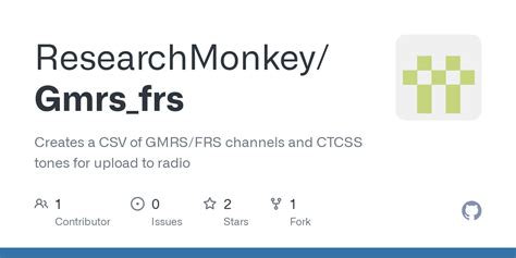 ResearchMonkey/Gmrs_frs - Github