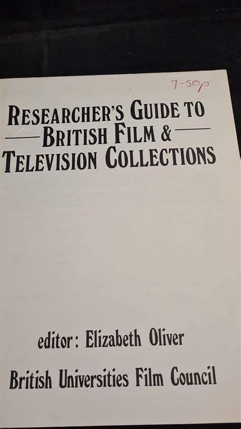 Researcher s guide to british film and television collections. - La documentazione pratica una guida completa allo sviluppo e alla gestione di documenti conformi a gmp e iso 9000.