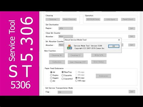 Reset Canon Service Tool V5306 - YouTube