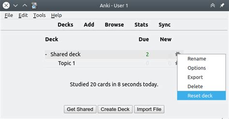 Reset Card Scheduling AnkiWeb