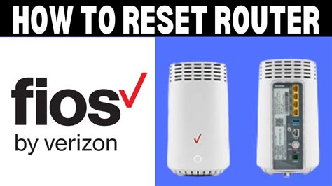 Reset Verizon Fios Router