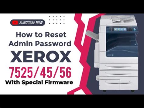 Reset admin password xerox workcentre 7120.  This will reset the admin password back t...