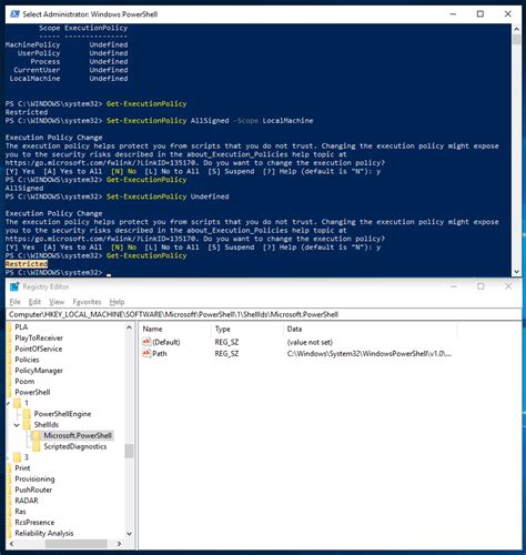 Reset execution policy powershell.  For a description of each method, selec...