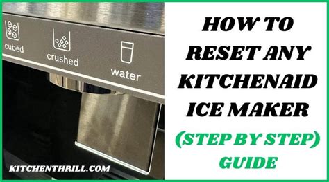 Reset ice maker kitchenaid refrigerator. Things To Know About Reset ice maker kitchenaid refrigerator. 