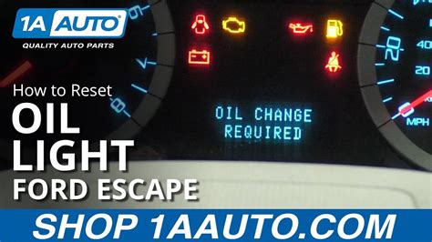 Reset oil light ford escape 2012. FORMER Owner of '14 Escape SE 2.0 FWD (66 mos/58k essentially trouble-free miles, was a good car to me) 