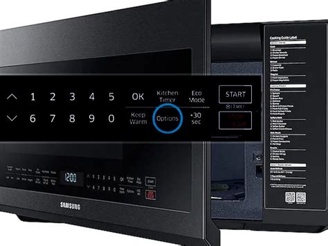 Apr 9, 2023 · Here’s how to set the time on the Samsung ME21M706BA microwave: Begin by pressing the Options button. Now, press down on the 9 button found on the microwave’s number pad. Press OK and simply enter the correct current time via the number pad. When finished, press OK.