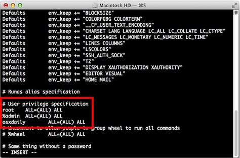 Reset sudoers file mac. d reboot The last command will reboot your Mac.  This is ...