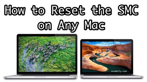 Resetting SMC System Management Controller on a Mac
