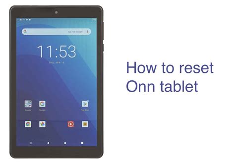 How to reset the ONN tablet to factory settings. Step 1: Power Off the Tablet - Press and hold the power button until a menu appears, then tap "Power Off" to turn off your tablet completely. Step 2: Enter Recovery Mode - Press and hold both the volume up and power buttons simultaneously. Keep holding both buttons until you see text ...