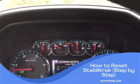 Resetting stabilitrak. 1. Pullover. When your StabiliTrak warning light comes on, the first thing you need to do is find a safe place to pull over. 2. Turn the car’s engine off. After finding a safe place to pull over, turn off your car’s engine for about 20 to 30 seconds, this will allow all systems to reset. 3. Turn on the car’s engine. 