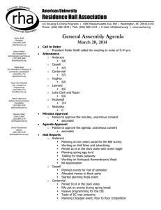 Residence Hall Association American University