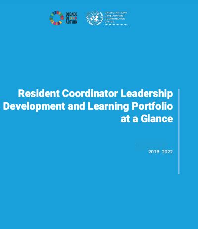 Resident Coordinator Leadership Development and Learning …