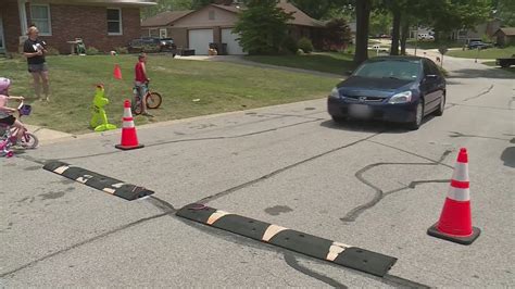 Resident in O'Fallon, Missouri decided to put down their own speed bumps to slow down traffic