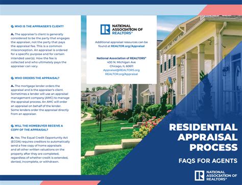 Residential Appraisal Process - FAQs for Agents