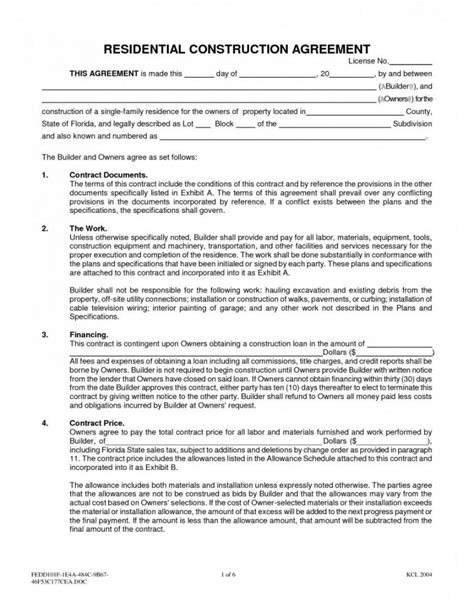 Residential Construction Request For Proposal Template Addictionary