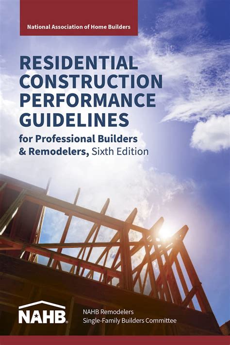 Download Residential Construction Performance Guidelines Contractor Reference By National Association Of Home Builders